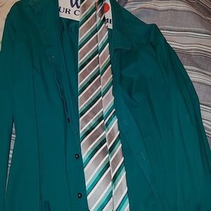 Button up and tie